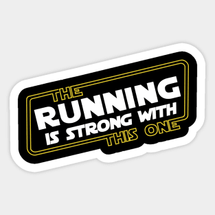 Strong Running Sticker